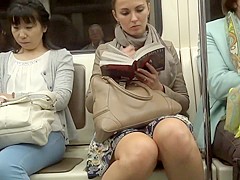 Upskirt in the train