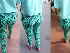 Leggins Verdes Culo Aguado Rico Meneo