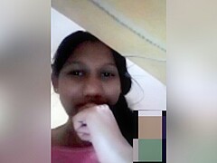 Today Exclusive- Cute Look Sri Lankan Girl Showing Her Boob And Pussy Fingering On Video Call Part 3