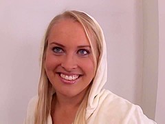 Big belly blond college girl fucking