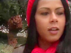Ebony Isabella Chrystin fucked raw and fast