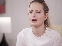 The Lesson Pt 1 - Leana Lovings And Scarlett Sage - Lesbian - Blonde - Brunette - Close Ups - Face S