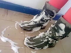 Fun with grey boots