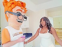 Amari Annes Blowjob Chugs My Banana For A Cum-on-tits Finale!