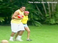 Fine-looking Sarah Shevon in hot amateur sex video in public place