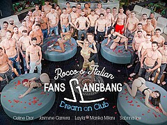 Rocco's Italian Fans Gangbang - Dream On Club, Scene #01