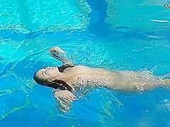 Puzan Bruhova Sexy Underwater Submerged Teen
