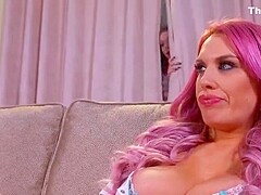 Big breast porn video featuring Lily Madison and Harmony Reigns