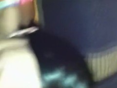 Licking her own pussycream from my dick after fucking her