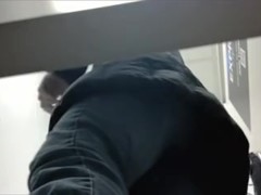 Real milf in hot black panty sexy ass hidden cam closeups