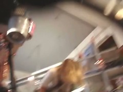 Amateur voyeur loves filming attractive girls upskirt.