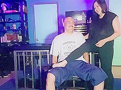 Goddess Mara Rubbing Her Yoga Pants All Over Her New Fan