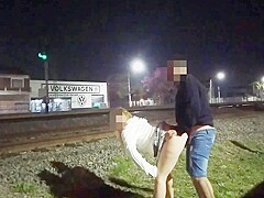 Sex In Public Voyeurs Watch While We Fuck On The Street Flashing Skirt No Panties Caught