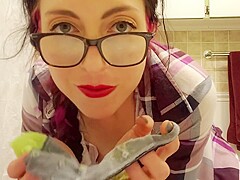 Very Dirty Panties. Masturbation, Pissing And Panty Stuffing
