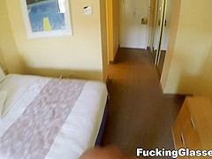 Fucking Glasses - Lacy Channing - Spy-filmed fuck with an escort