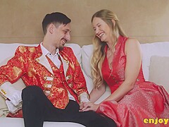 Stephan Cardo, Bronze Goddess And Stella Cardo - Shaven Gash In Tights Savors Blowing Cock, Delight 
