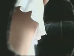 My real amateur upskirt vid of two amazing chicks