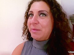 Having A Delicious Pussy Makes The Blonde Very Popular Among The Guys From Her Neighborhood