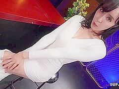 Japanese Woman In White Boots