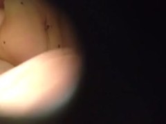 Voyeur cabin hole at swimming pool