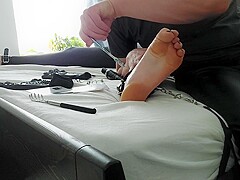 Tickle Torture For Scarlett - Tickle Toy Testing From The Foot Fetish Store (sextoy Testing)