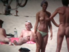Nude beach voyeur shoots  hotties with a hidden cam