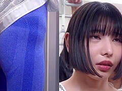Sweaty Morning Gym-Going Office Lady in Sports Bra: Molestation Fantasy x2x0E077D4E15199114BB