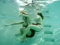 Pool drowning and fight