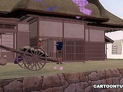 Foxy 3D Asian Gets Licked and Fucked