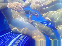 At the swimming pool