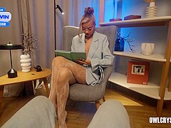 The Lustful Sexologist With A Nice-looking Face Helps Me Out With Ribald Talk And Her Constricted, J