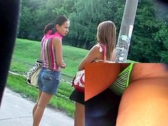 Legal Age Teenager cuties in short skirts