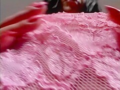 Small tits brunette pounded hard in a gang bang