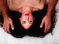 Girl self breathplay bagging