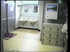 Spy cam in change room shoots nude tits and hairy cunt girl