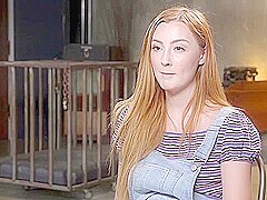 Redheaded Girl Next Store Megan Winters Fucked In Brutal Rope Bondage!