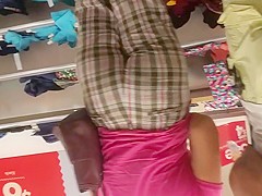 Big Booty Latina shopping with husband Pt.2