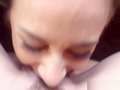 Real lesbian rides tongue