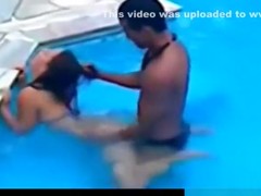 Fucking in the pool and shower, while her friends watchover ? this girl slut doesn't give a shit !!!