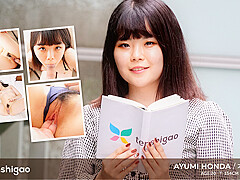 Ayumi Hondamodels some pretty white lace lingerie for us - Tenshigao