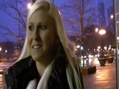 A golden-haired college gal is turn into dark dick doxy