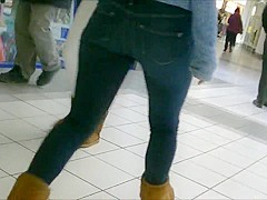 Candid teen in tight jeans 2