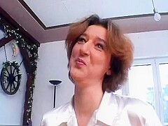 A Super Hot Lady From Germany Tickling Her Pussy With Her Dildo