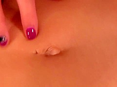 Sexy belly button play w/ 2 hot girls