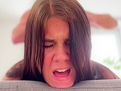 College Girl Takes in Mouth After Anal