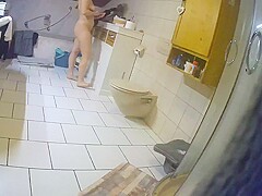 girlfriend Hidden bath shower