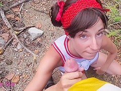 In Your Face Basketball Court Flirting Bigman Vs Tiny Minigirl + Dt Fuck And Cumshot 4k