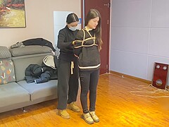 Tried Bondage With Chinese Student