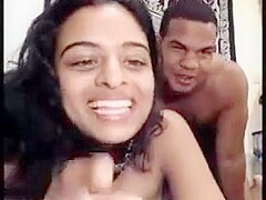 Indian couple fooling around on webcam