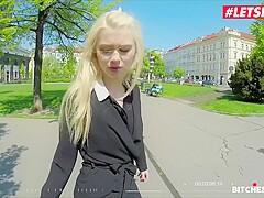 Teen 18+ Blonde Tourist Rides A Massive Cock During Her Trip - Misha Cross